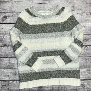 Lou & Grey Alpaca Wool Blend Soft Fuzzyline Pullover Cozy Knit Sweater Size XS